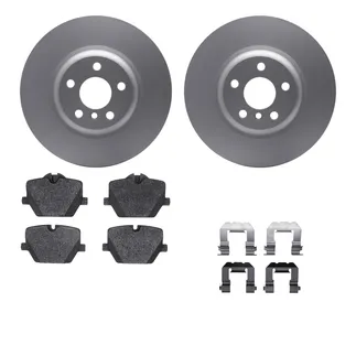 R1 Concepts WDUH1-31265 Carbon Series Brake Rotors W/ 5000 Oep Brake Pads & Hdw